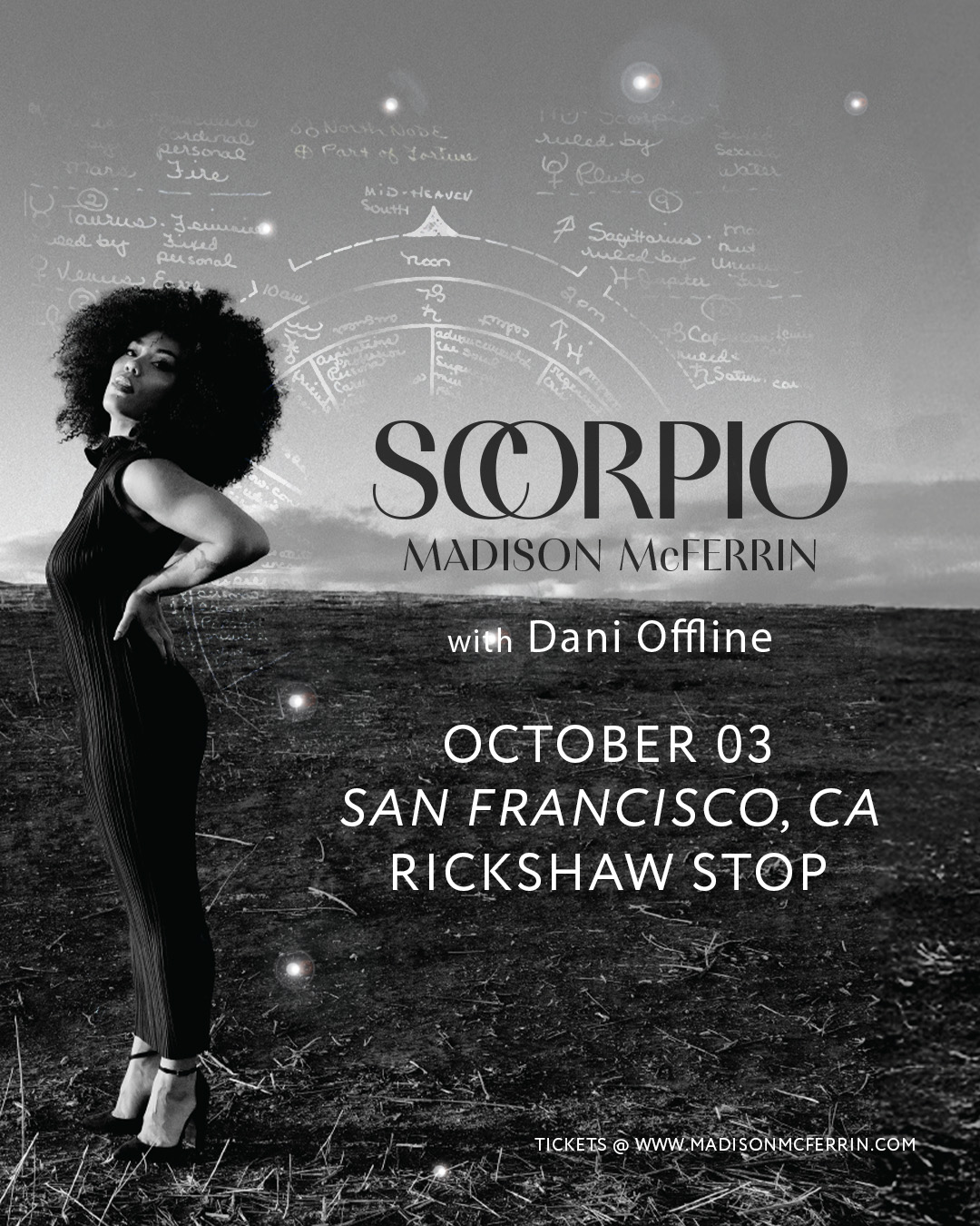 Opening for Madison McFerrin at Rickshaw Stop, October 3